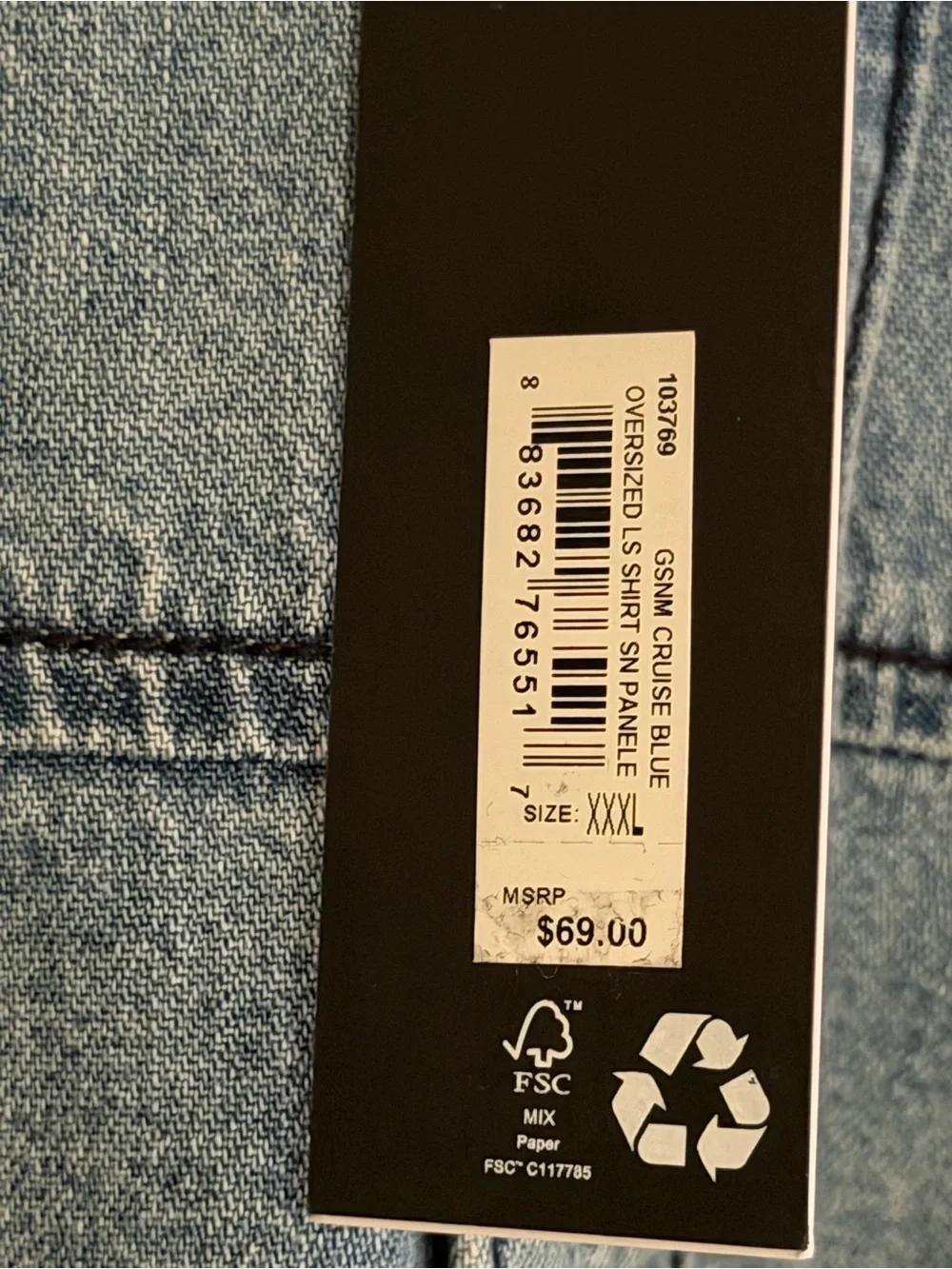 True Religion Light Blue Men’s Jeans - Denim Label Detail